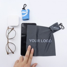 Brillenputztuch mit Logo
